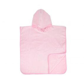 Dětské ručníkové pončo 450 gr/m2 světle růžová