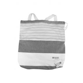 HAMAM BAG Plážová osuška The One sv. šedá/ modrá
